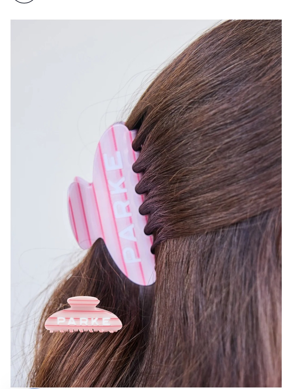 Parke Girly Stripe claw clip